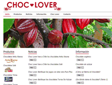 Tablet Screenshot of choclover.com